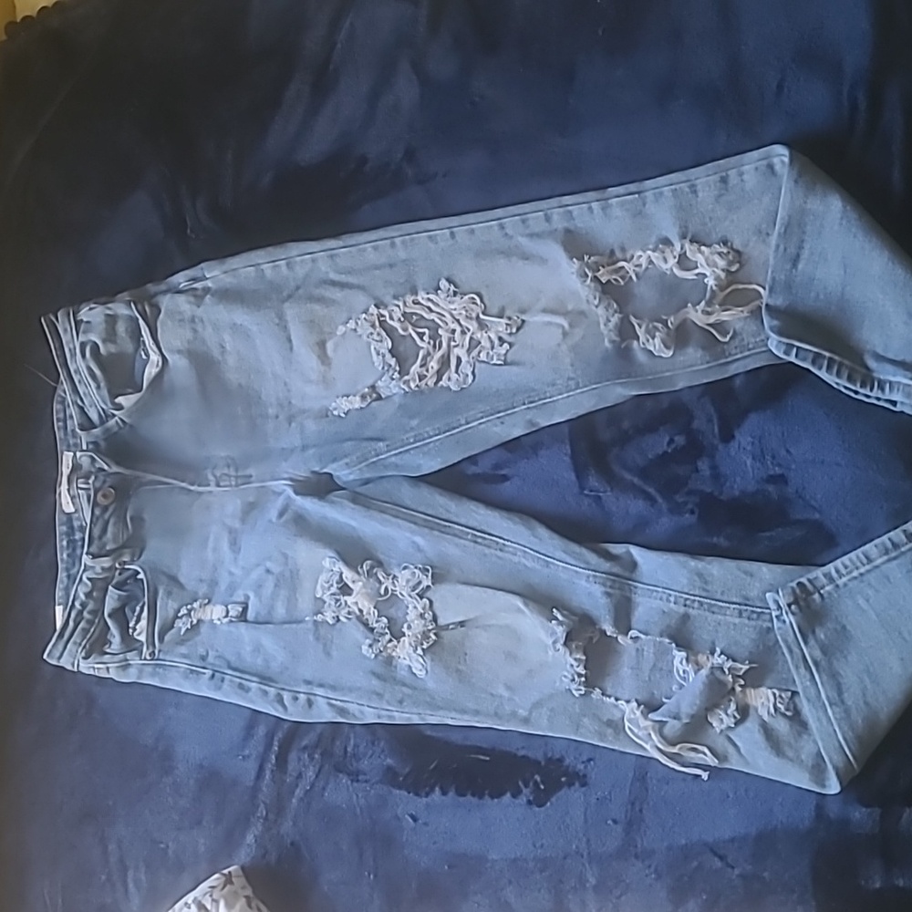 Almost Famous distressed boyfriend jeans